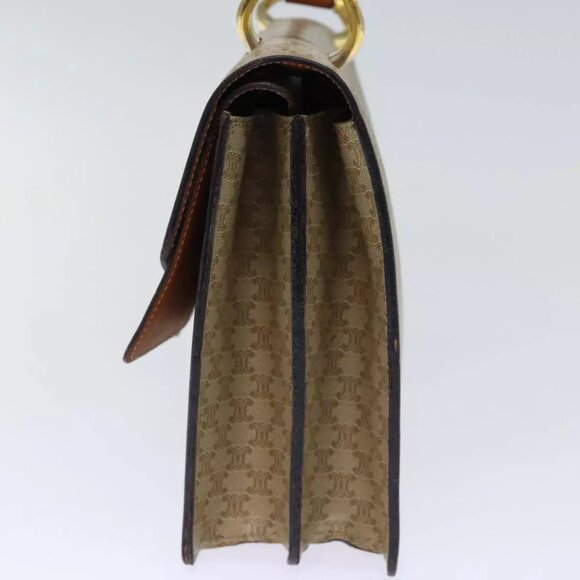 CELINE Macadam Canvas Hand Bag Beige Auth - Picture 11 of 16